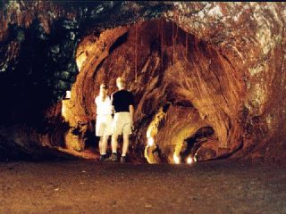 lavatunnel op Hawaii